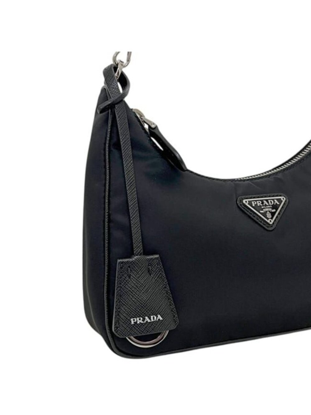 Prada Pouch 2-Way Black Nero Re-Nylon Shoulder Bag Nylon - Picture 7 of 10